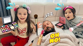 Eğitici Eğlenceli Oyunlar!ADA VE TALHA GİZLİ MAKYAJ/Eğlenceli Eğitici Video@elifsinemtv @Barbie