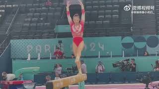 2024 Olympics China Balance Beam Podium Training