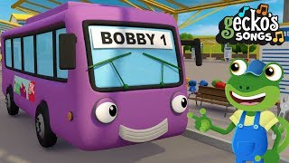 Bobby The Bus Song | Wheels On The Bus | Nursery Rhymes & Kids Song | Gecko's Garage | Drive The Bus