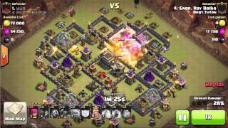 TH8 Vs. Max TH9. GoWiPe Attack. ( 2 Stars )