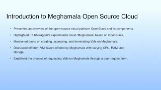 Introduction to Meghamala Open Source Cloud | Cloud Computing Opensource Cloud-Openstack Demo