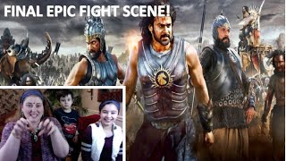 Best Fight Scene in Baahubali 1, Final Fight/Baahubail vs Ballaldeva/Americans Reaction