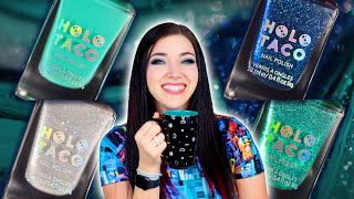 Holo Taco x Davids Tea Nail Polish Collab Swatch \u0026 Review! || KELLI MARISSA