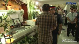 Visit to the Wake of S/Insp. Mark Gil Garcia 8/24/2016