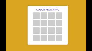 Color Matching Game in JavaScript