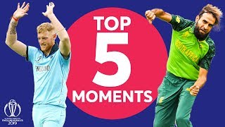 Stokes Stunner? Tahir Magic? | England vs South Africa - Top 5 Moments | ICC Cricket World Cup 2019