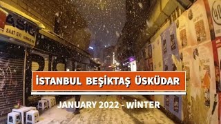 Beşiktaş karlar altında kaldı.Üsküdar Vapuru #beşiktaş #vlogs #winter #vlog #snow