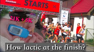 Racing 21K and 5K in One Day | Lactate Levels Revealed!