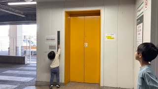 【Japanese Elevator】名鉄協商パーキング 西尾駅東立体駐車場・日立エレベーター