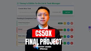 Timmy's To Do List & Task Manager (CS50 Final Project)
