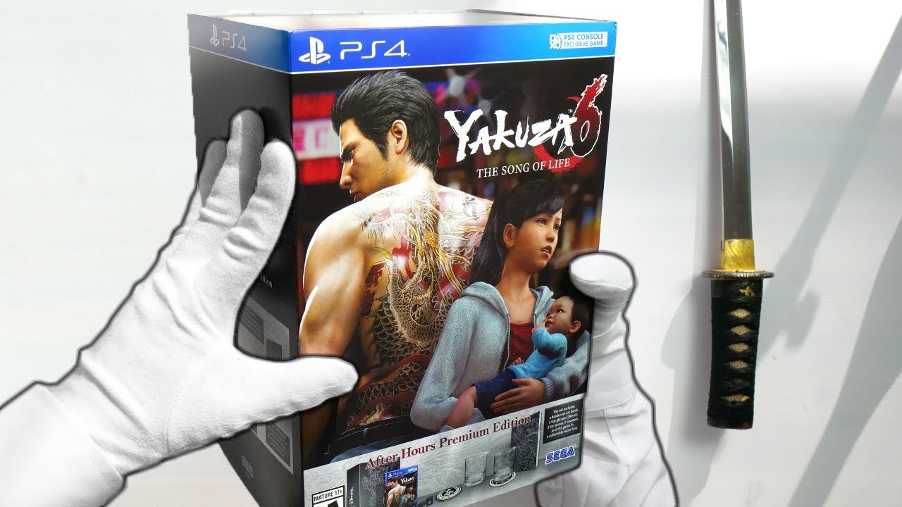 Unboxing YAKUZA 6 PREMIUM EDITION! Collector's Edition "After Hours ...