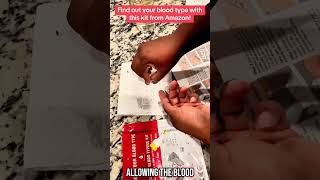 Use this kit to find out your blood type #hormonebalance #blood