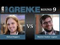 Richard Rapport vs Maxime Vachier-Lagrave | GRENKE Chess Classic 2024 | Round 9