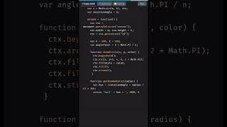 Create Colorful Animation with HTML Canvas | HTML5 Canvas Tutorial #shorts #coding #JavaScript