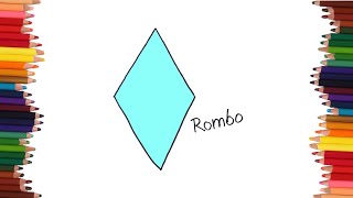 como dibujar un rombo | Dibujos faciles