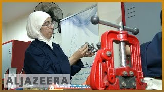 Syrian female plumbers break taboos in Jordan