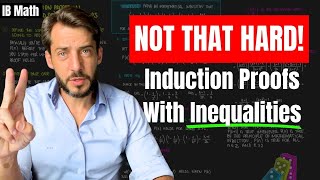 Two examples that will teach you induction proofs with inequalities (it's not that complicated)