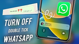 How to Turn Off Double Tick In WhatsApp iphone | WhatsApp Single Tick Only iphone |