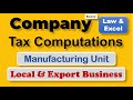 Company Income Tax Computations, Key Concepts, #corporate #tax in #pakistan. Excel Reconciliations