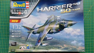 Hawker Siddeley Harrier GR.1 1/32, Revell 05690 inbox review