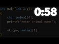 Coding in C until my program is wrong..