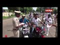 students ncc cadets walk in awareness rally organised by rairangpur police u0026 rto kalinga tv