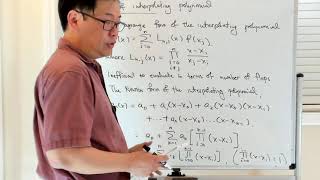 Newton form of interpolating polynomial