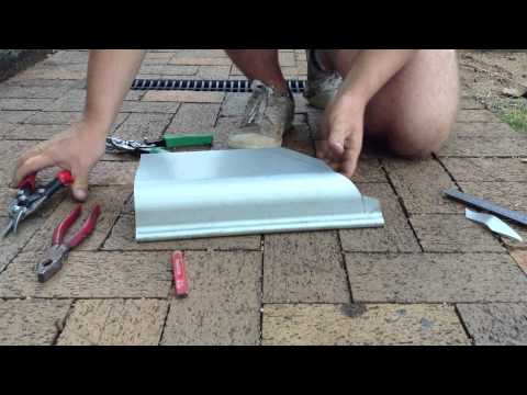 How to cut External Quad gutter corner on Quad 150 part 2 How to cut External Quad gutter corner on Quad 150 part 2