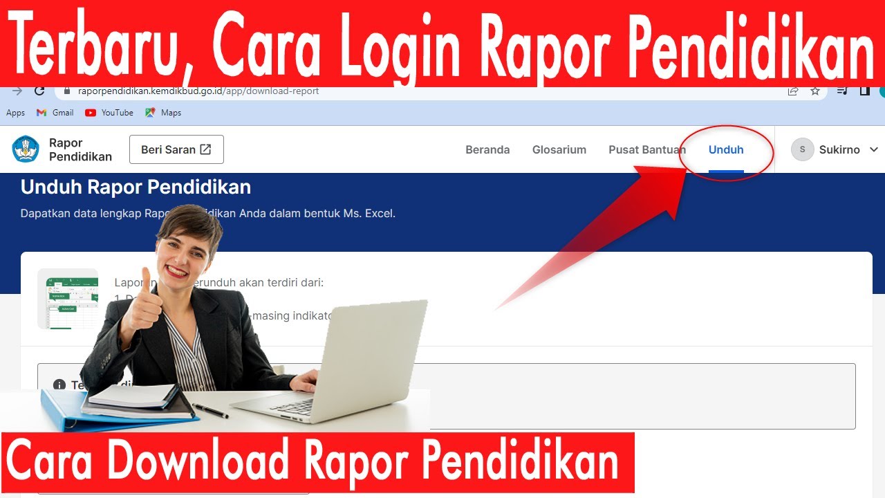 Cara Login Situs Rapor Pendidikan 2022 - YouTube