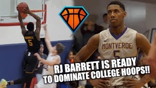 RJ Barrett is READY TO DOMINATE College Hoops!! | Duke Bound Senior's FULL HIGHL