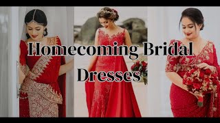 Homecoming Bridal Dresses || Homecoming Bride || Sri Lanka || Homecoming || Wedding @AshiFashion