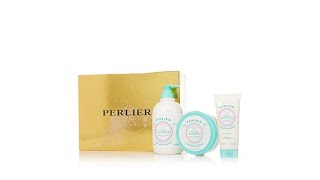 Perlier White Almond 3piece Bath and Body Set with Box