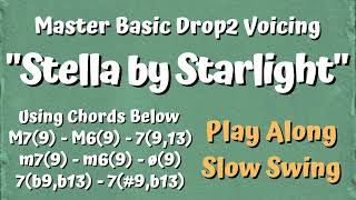 【一緒に弾いて覚える】Drop 2 Voicingで伴奏練習【Stella by Starlight】