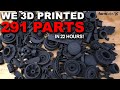 WE 3D PRINTED 291 PARTS IN 22 HOURS | Mastering SLS 3D Printing