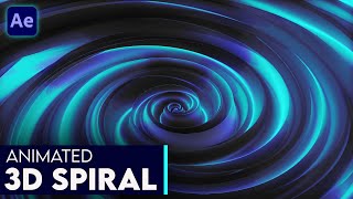 Animated 3D Spiral Background in After Effects - After Effects Tutorial