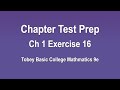 Chapter Test Prep - Ch 1, Exercise 16