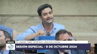 Diputado Ledesma, Tomás - UxP - Sesión Especial 09-10-2024