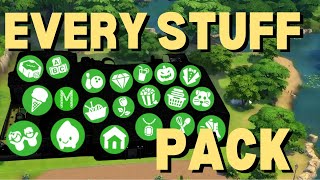 Can You Build A House Using EVERY Stuff Pack Item?! | The Sims 4