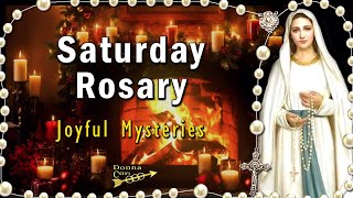 TODAY's DAILY HOLY ROSARY Saturday 🙏 Joyful Mysteries Rosary, DECEMBER 28, 2024, CHRISTMAS Fireplace