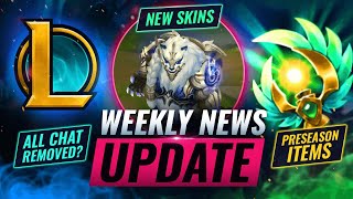 NEWS UPDATE: All Chat REMOVED + PRESEASON ITEMS & More - League of Legends Season 11