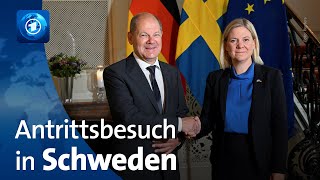 Scholz in Schweden: Gespräche über NATO-Beitrittsantrag