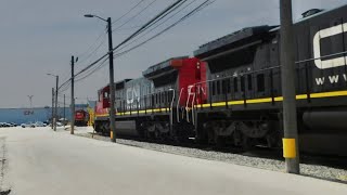 Railfanning Homewood and Flossmoor ft 8 CN dash-8s at East Hazel Crest yard and L536 and Z195