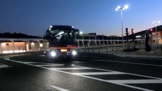 備北交通広島バスセンター行き高速バス338　三次駅前発車ｼｰﾝ