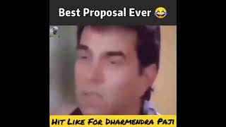 Proposal in dharmendra style😂😂 ! crazy love proposal #dharmendrafunny