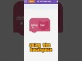 Don't use Backspace in Scratch  #scratch #shorts