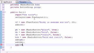 Java Programming Tutorial 66 JRadioButton YouTube