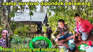 survival camp dipondok berawang||cara jitu mancing ikan gabus bujuk,Alhamdulillah gacor bikin betah.