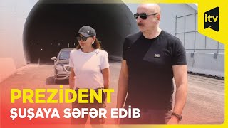 Prezident Əhmədbəyli-Füzuli-Şuşa yolunun 66-81-ci km-də görülən işlərlə tanış olub