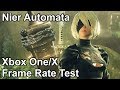 Nier Automata Xbox One X vs Xbox One Frame Rate Comparison