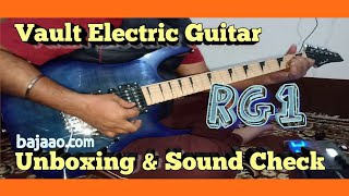 Vault RG1RW Soloist Electric Guitar Unboxing \u0026 sound check